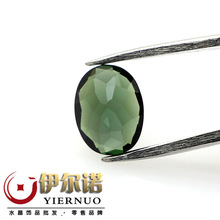 天然巴西碧玺裸石戒指面 绿碧玺宝石刻面戒面 一物一图