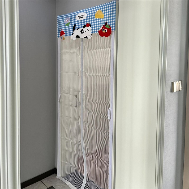 Anti-Mosquito Door Curtain, High-Looking Home Decoration, Student Dormitory Magnetic Diamond Mesh, Balcony Sliding Floor-To-Ceiling Window Screen