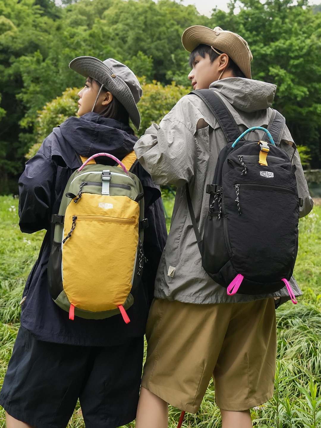 New Lightweight Travel Backpack, Fashionable Color-Blocking Design, Unisex, High-Looking Backpack, Sports Outdoor Hiking Bag