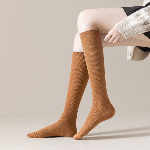 jk calf socks, pressure socks, ins trend high socks, autumn and winter over-the-knee socks, all cotton, do not fall out, do not tighten the feet, look slimming