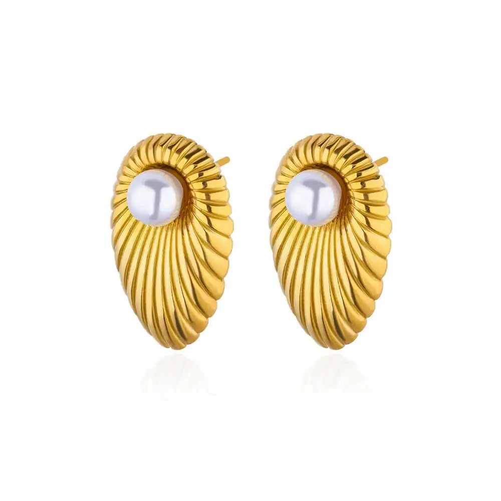 Adjustable Marine Shell Ring, Gold-Plated Beach Accessory, One Size (0.005 kg)