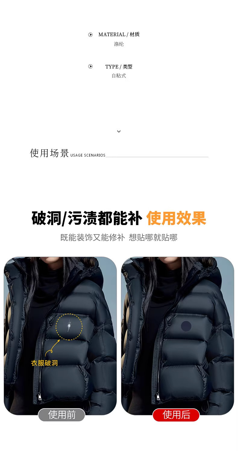 Car Ceiling Fabric Patch Interior Smoke Hole Patch Repair Smoke Burn Mark Self-Adhesive Hole Repair Cover Patch