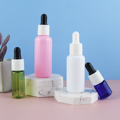 5-50ml essential oil bottle plastic empty bottle dropper bottle cosmetic essence dropper refill bottle light-proof plastic medicine bottle