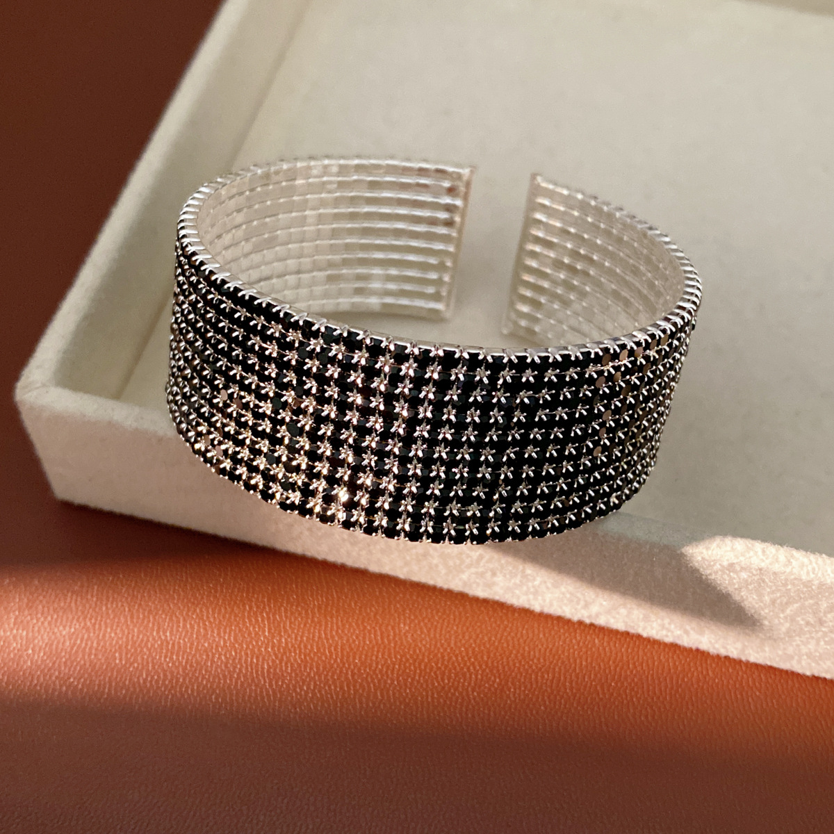 Brazalete - plata - negro