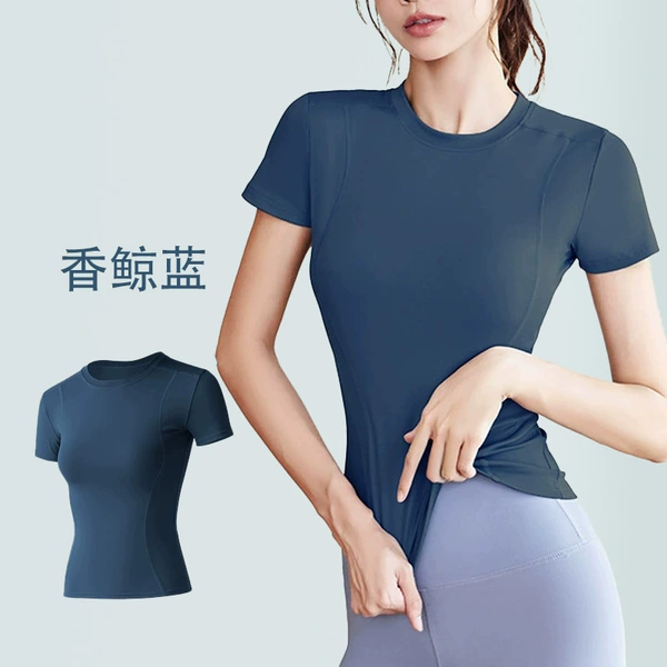 Fragrant whale blue short sleeve