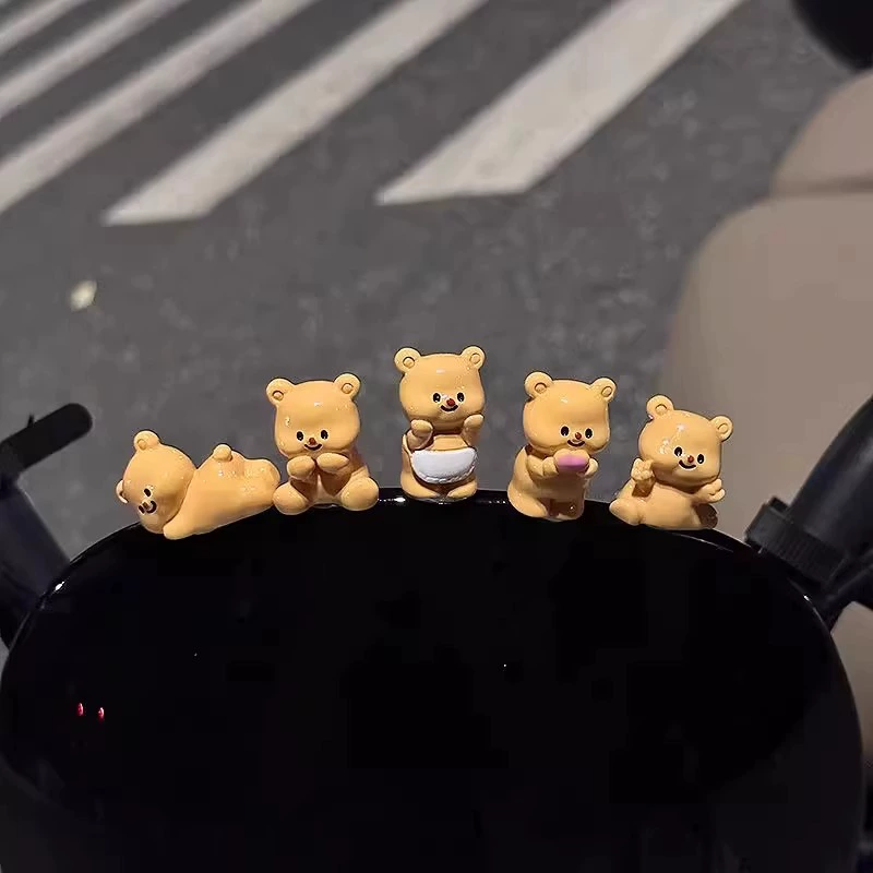 Масло медвежонок милый электрический автомобиль украшения аккумуляторная батарея аксессуары автомобиль украшения мотоцикл украшения куклы женщина