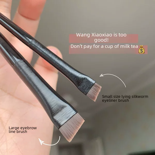 Wang Feifei with makeup brush blade flat eyeliner brush oblique eyebrow brush eye shadow brush portable factory wholesale