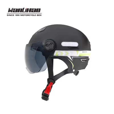 Wanlihao Electric Vehicle Helmet, Men's and Women's Safety Helmet, Electric Bike Helmet for All Seasons, 3C Certified New Half Helmet