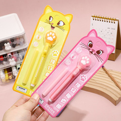 Cross-border Cartoon Cat Paw Cute Push-Pull Eraser for Elementary Students—Stationery Supplies, Non-Trace Pencil Erasers Available for Wholesale