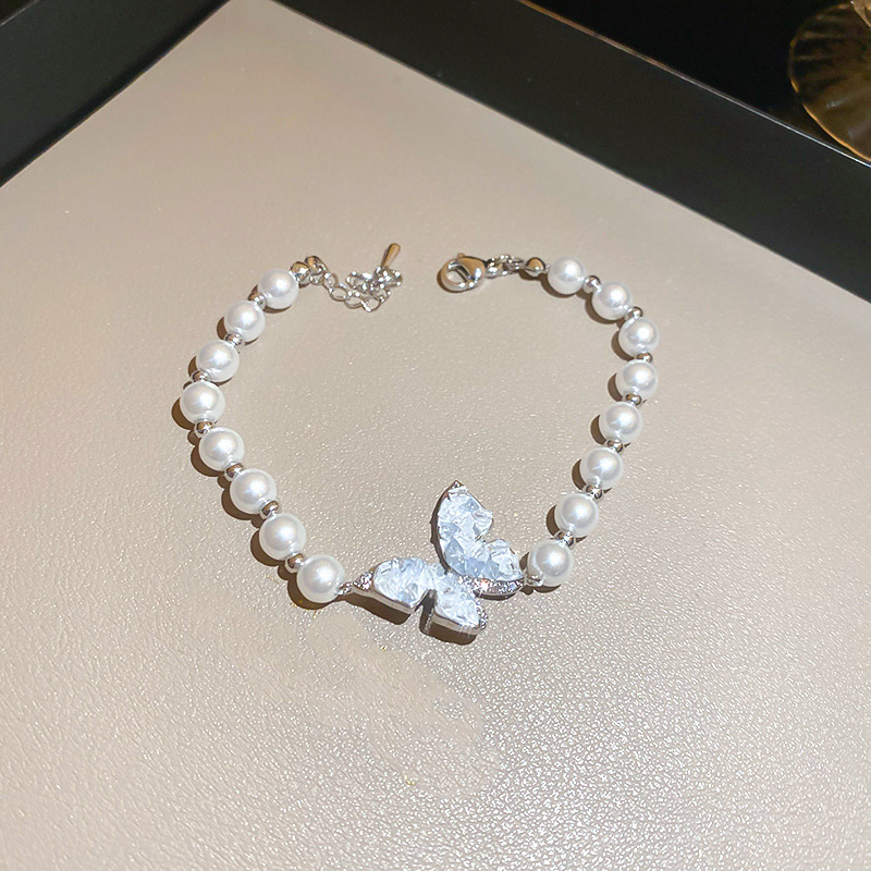 Pulsera geométrica de perlas de agua dulce para mujer