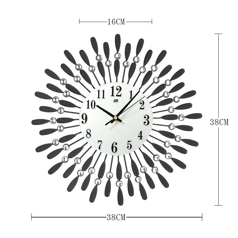 Reloj de gypsophila Reloj de pared Sala de estar Moda Alta Sensación Simple Ligero Decoración de lujo Colgante de pared Restaurante Reloj silencioso image 16