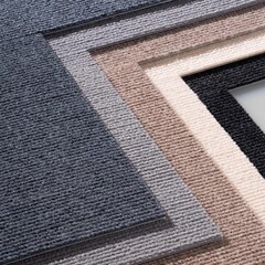 カーペットは厚い滑り止めを裁断してドアに入ることができます。