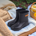 加厚耐磨防臭时尚新款男高户外钓鱼防水靴雨鞋厨房工地短筒雨靴