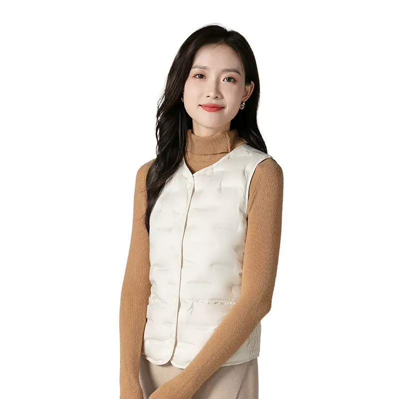 90鸭绒女士马甲修身显瘦保暖塑形秋冬穿搭羽绒通勤羽绒服显瘦塑形