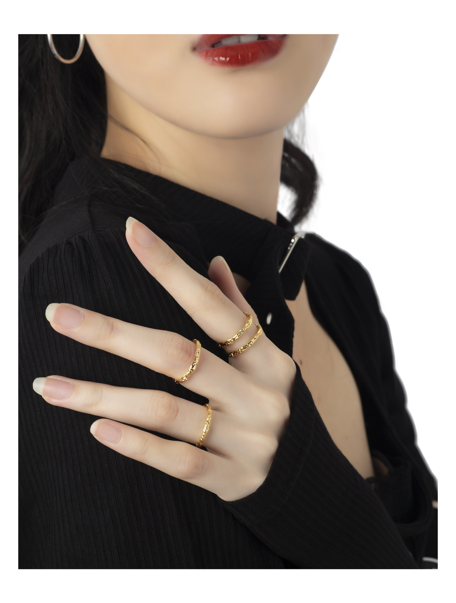 Fashion Geometric Copper Plating Open Ring 1 Piece