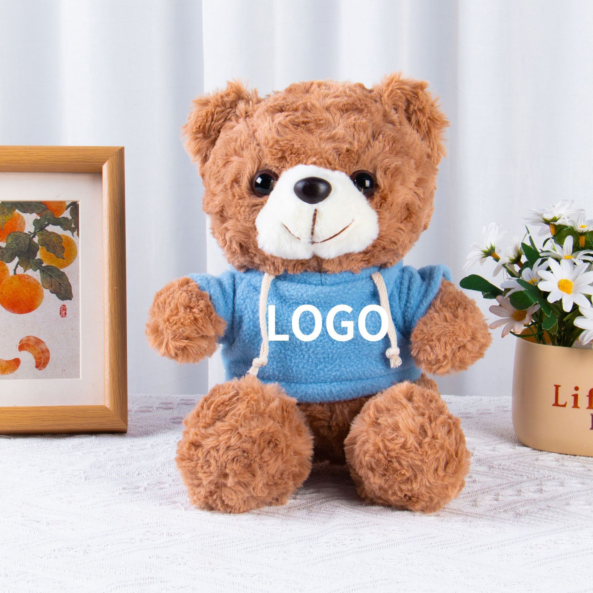 Muñecas de peluche, osos, camisetas, uniformes escolares, suéteres, muñecas para dibujar y imprimir logotipo