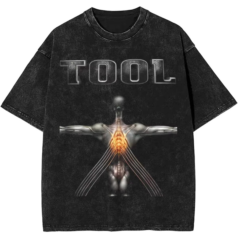 Rock Band Followers Heavy Metal Music 240g Vintage Washed Distressed Direct Print Snowflake American Style T-Shirt for Men Rock Band Followers Heavy Metal Music 240g Vintage Washed Distressed Direct Print Snowflake American Style T-Shirt for Men