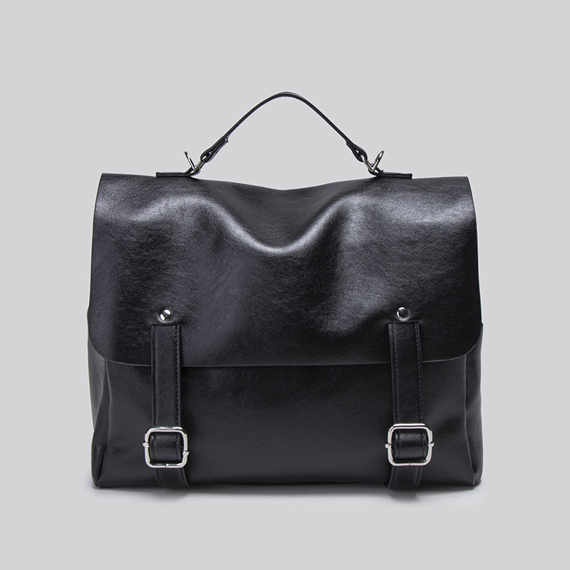 Preppy Style Women's Backpack Retro Soft Leather Handbag Shoulder Bag Large Capacity Casual Travel Fashion Commuter Bag - Thumbnail 8