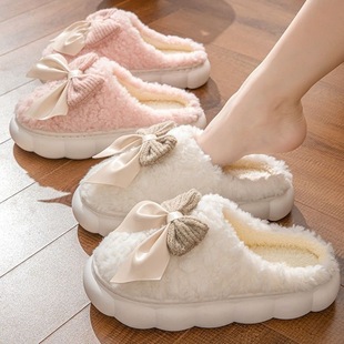 in stock Cotton Slippers Women's Household Autumn and Winter Indoor Warm Home Shoes Couple Slippers Men's Winter Home Shoes Manufacturers