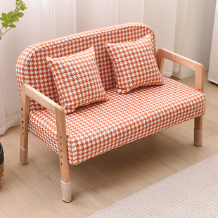 Two-Seat Sofa Reading Corner Children's Small Sofa Cartoon Cute Mini Boys and Girls Princess Baby Lifting Seat Brocade