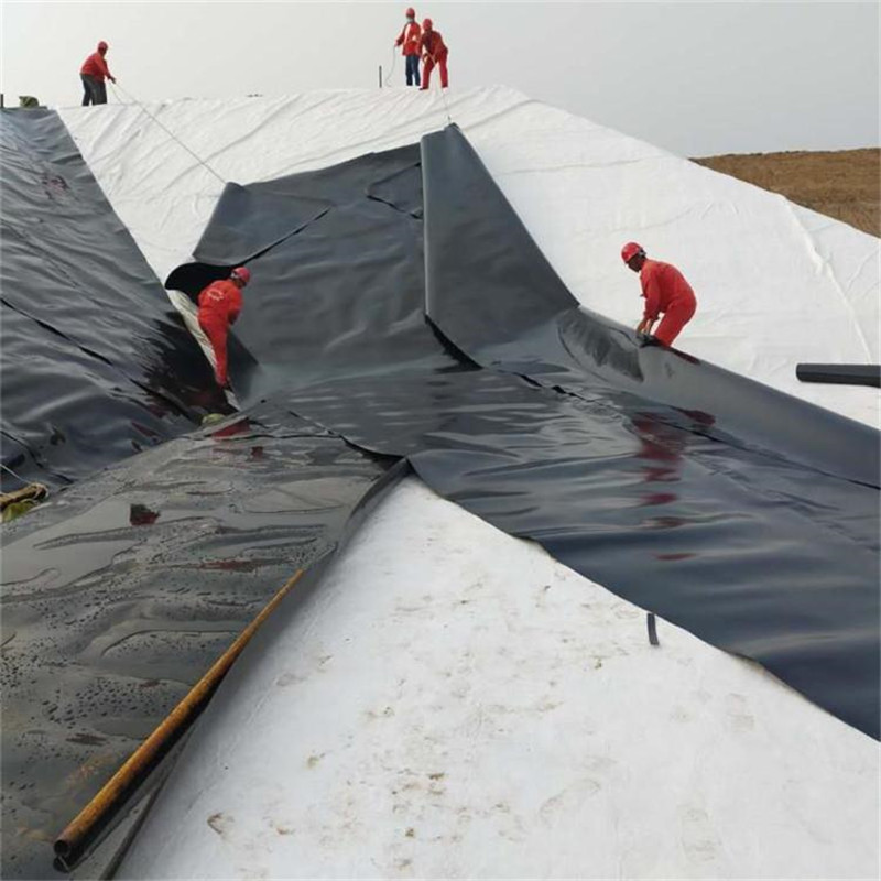 厂家供应宁夏土工膜1.5毫米HDPE膜垃圾场防渗膜