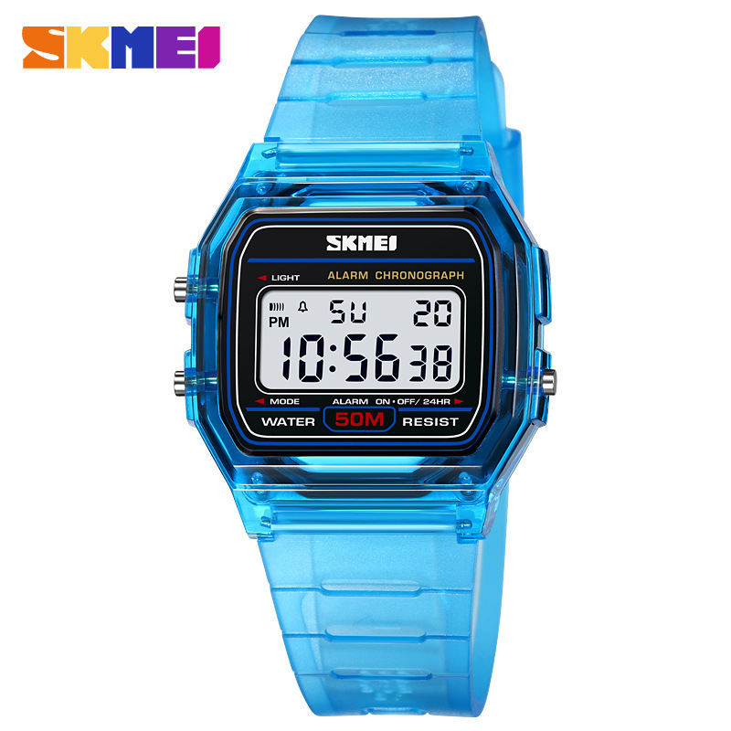 Skmei 2023 nuevo reloj electrónico para hombres y mujeres reloj deportivo multifuncional reloj de pareja luminoso impermeable para estudiantes