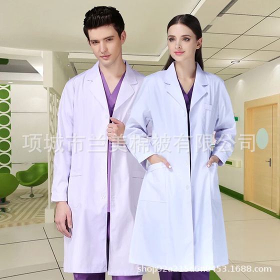 Doctor's Clothing, Nurse Clothing, Pharmacy Oral Physician Clothing, Work Clothes, Medical Clothing, Maternity Clothing, Internship White Outwear in Stock