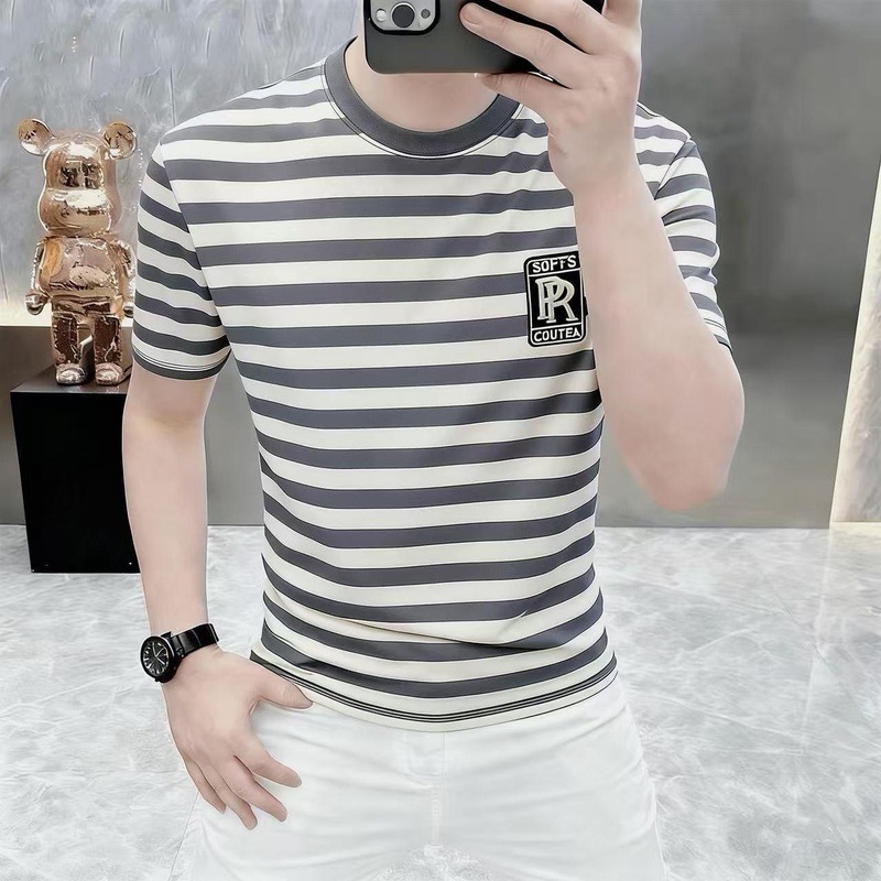 Summer universal quality short sleeve T-shirt with a round collar