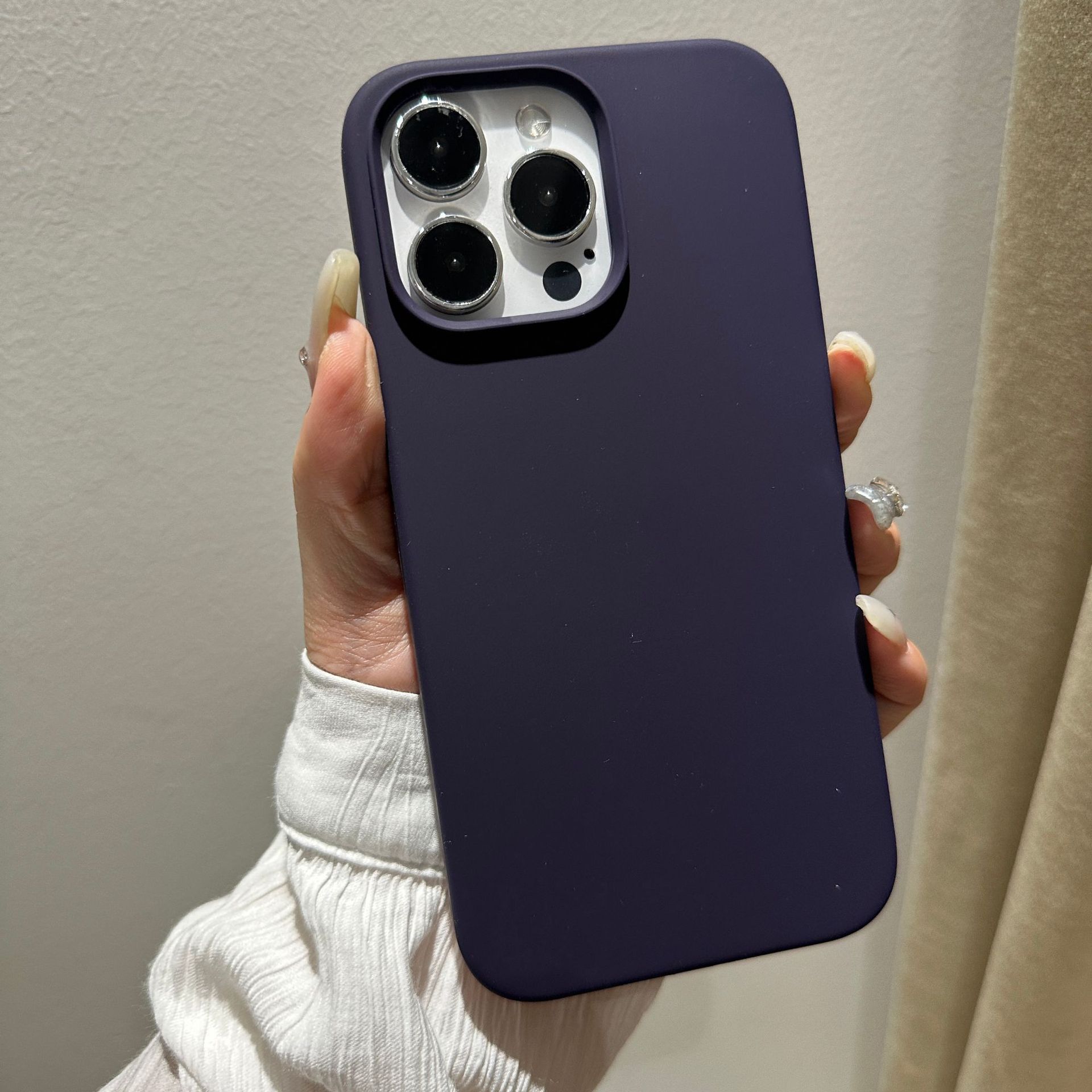 Adecuado para iphone12 funda de silicona líquida Apple 11pro piel sensación esmerilado 12max con LOGO pelusa teléfono caso