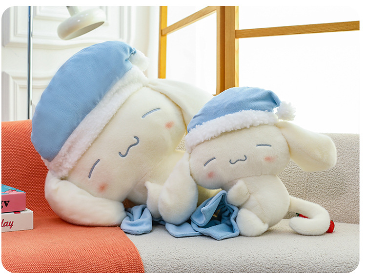 Sleeping Cinnamon Dog Doll Popular Internet Celebrity Toy Children's Soothing Companion Little White Dog Stuffed Pillow Girls' Festival