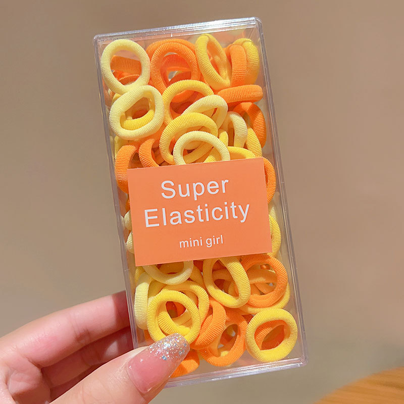 Banda de goma para niños cabeza de corbata femenina chica de alto aspecto no duele el pelo trenza de bebé cabeza cuerda chica Cola de Caballo banda de goma anillo de goma