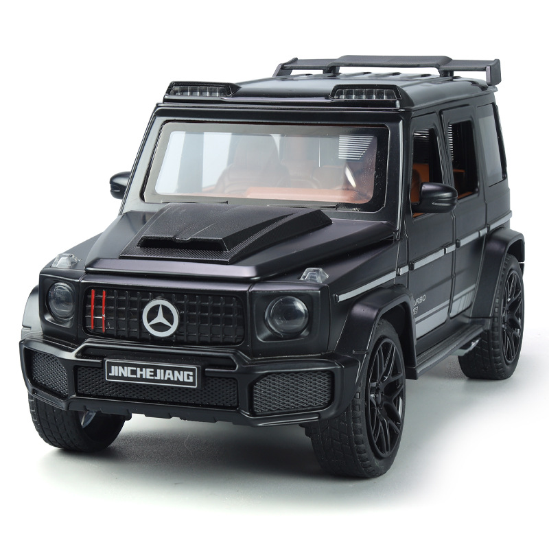 Modelo de coche de aleación Lijiaxing 1:24 Barbos Star Top Vehículo todoterreno con sonido y luz atrás Modelo de sonido de coche de juguete