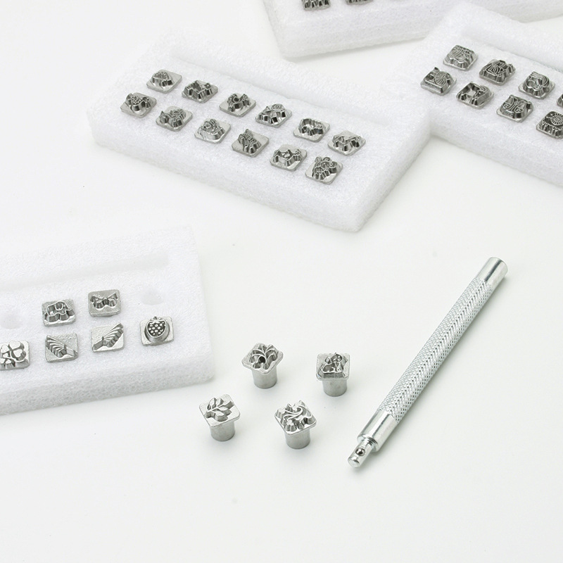 皮革印章 星座生肖唐草印花 手工DIY皮革皮雕工具 适合植鞣皮