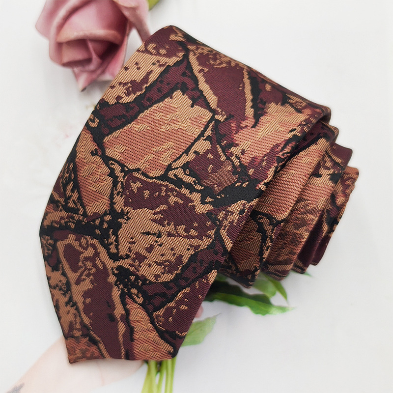 Corbata personalizada, dibujos, muestras, procesamiento personalizado, LOGOTIPO, corbata de seda de poliéster jacquard teñida en hilo, muestra de mano