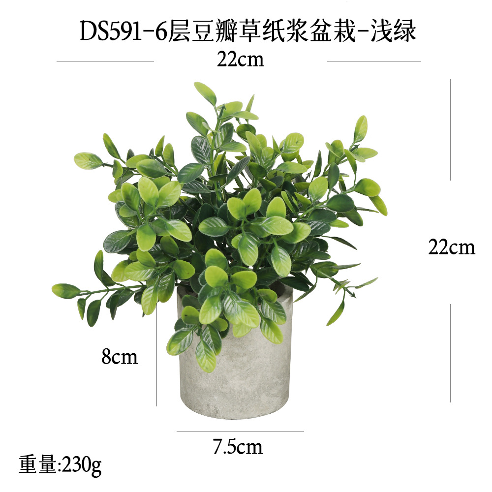 Más de 240 combinaciones populares de macetas con plantas verdes artificiales, decoraciones para el hogar, flores artificiales, bonsáis cilíndricos de pulpa de papel.