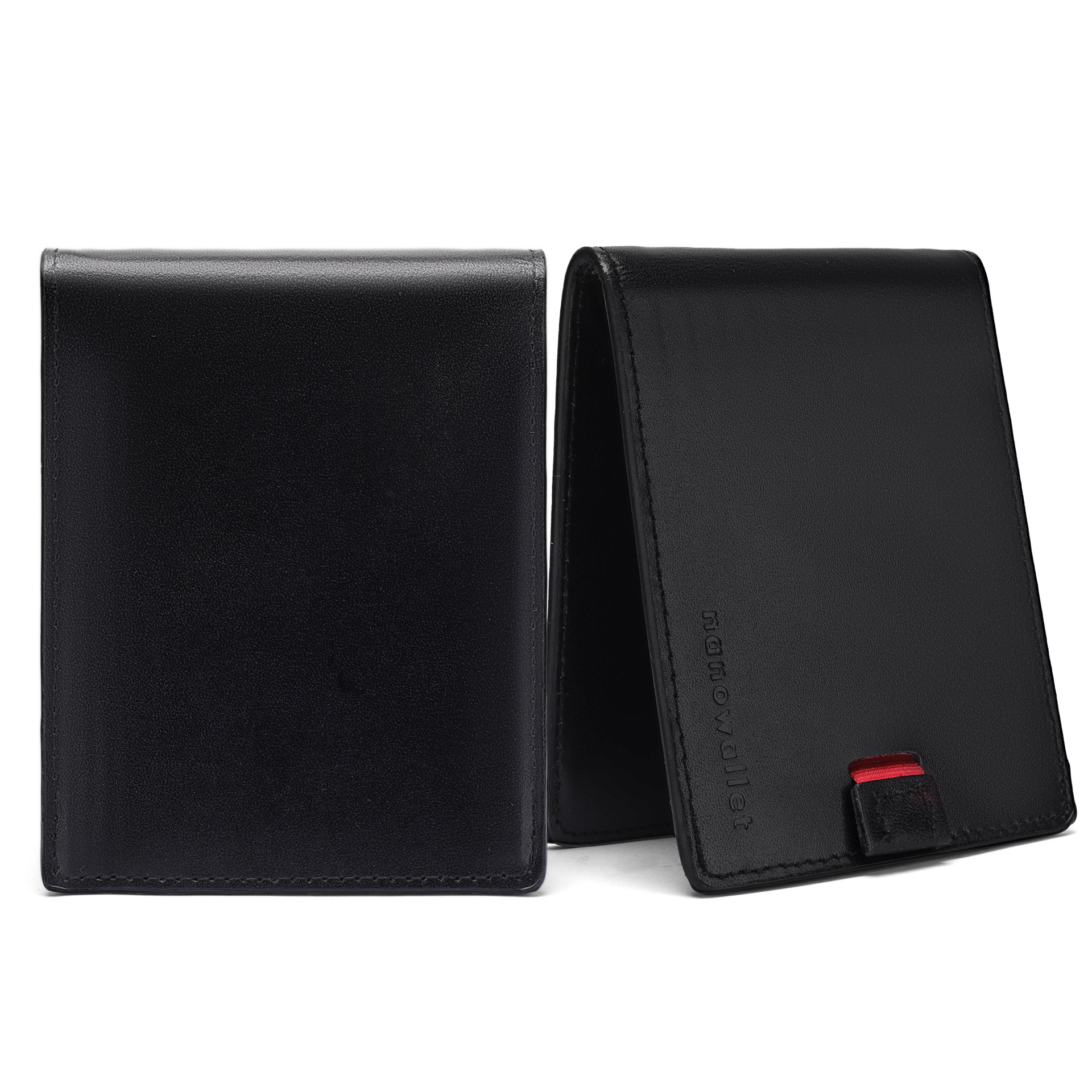 Cross-border RFID antirrobo cepillo multi-tarjeta cartera corta multifuncional dos veces doblada cartera de cuero cartera de negocios para hombres