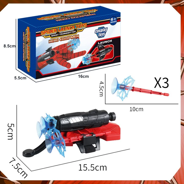 Launcher, bullet, spider, 3 pieces