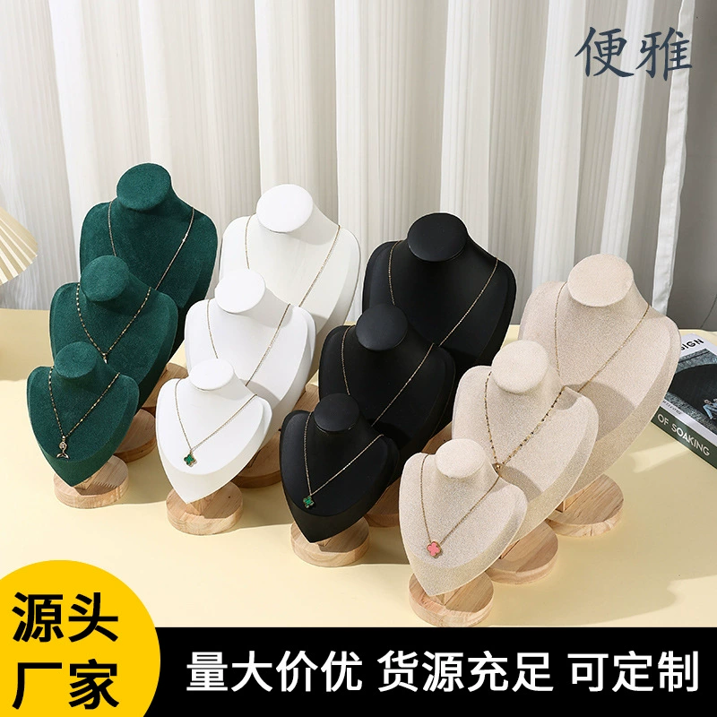 Ожерелье витрина из массива дерева портреты модели шея ювелирная стойка стойка ювелирные изделия витрина