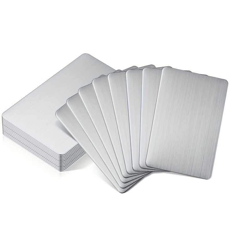 In-Stock 304 Stainless Steel Business Card, Double-Sided Brushed Blank Steel Card, Cross-Border Hot-Selling Nameplate, Engraved Vip Gift Card In-Stock 304 Stainless Steel Business Card, Double-Sided Brushed Blank Steel Card, Cross-Border Hot-Selling Nameplate, Engraved Vip Gift Card