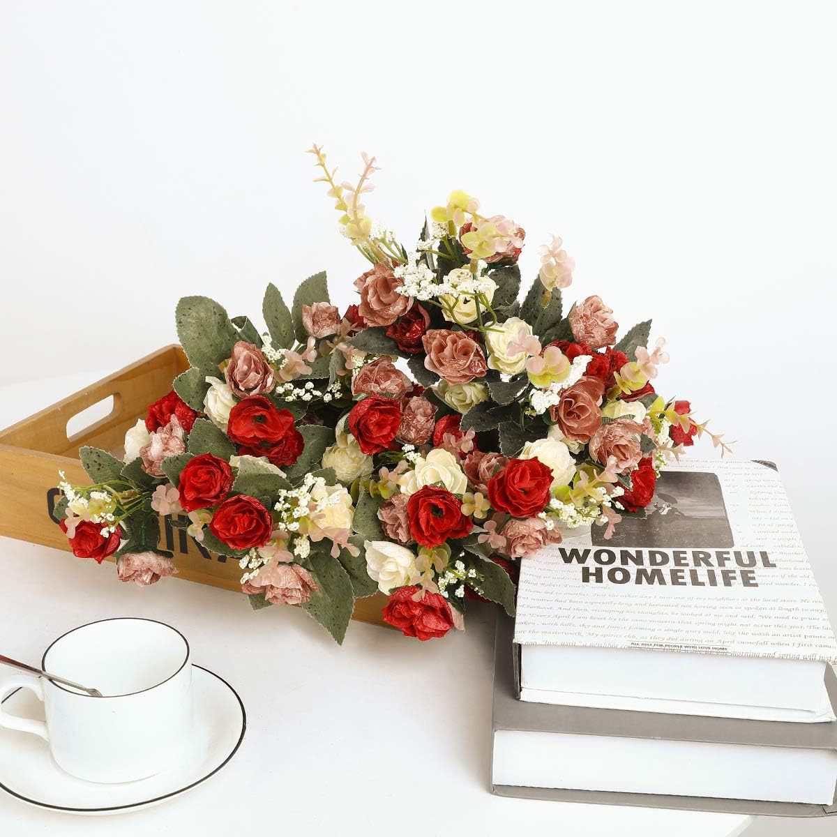 50g Weight bouquet Event & Party Supplies 1 Set Quantity Holiday, Banquet Occasion Silk Flower Material Flower Pattern Elegant, Romantic, Simple Style Style Elegant Romantic Simple Style Flower Silk Flower Artificial Flowers 9
