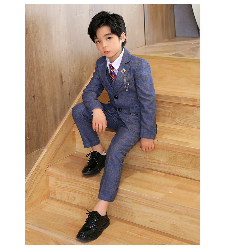 Elegant Solid Color Polyester Boys Clothing Sets display picture 2