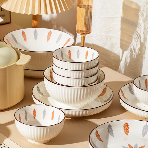 Japanese ceramic soup bowl for home use