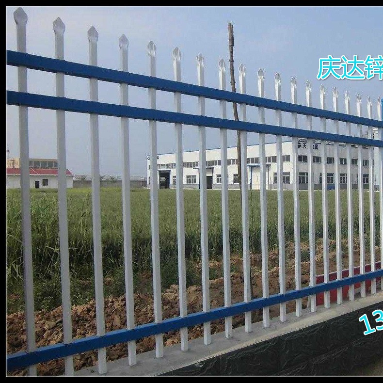 锌钢护栏镀锌钢管围墙护栏栏杆隔离栅围栏铁艺防护栏杆栅栏厂家