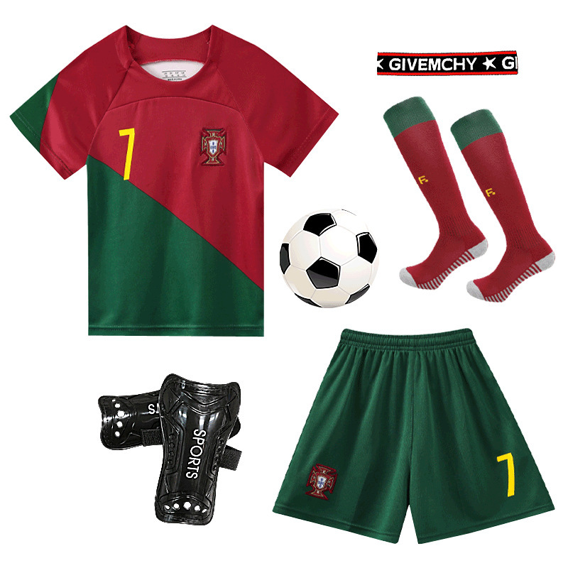 2425 Riyadh National Team Club Football Uniform Children's Set Messi C. Ronaldo Jersey Miami Uniform New Style