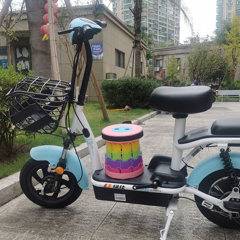 Asiento Maza eléctrico portátil coche eléctrico dibujo niño taburetes telescópicos coche artefacto de plástico cola plegable pequeño