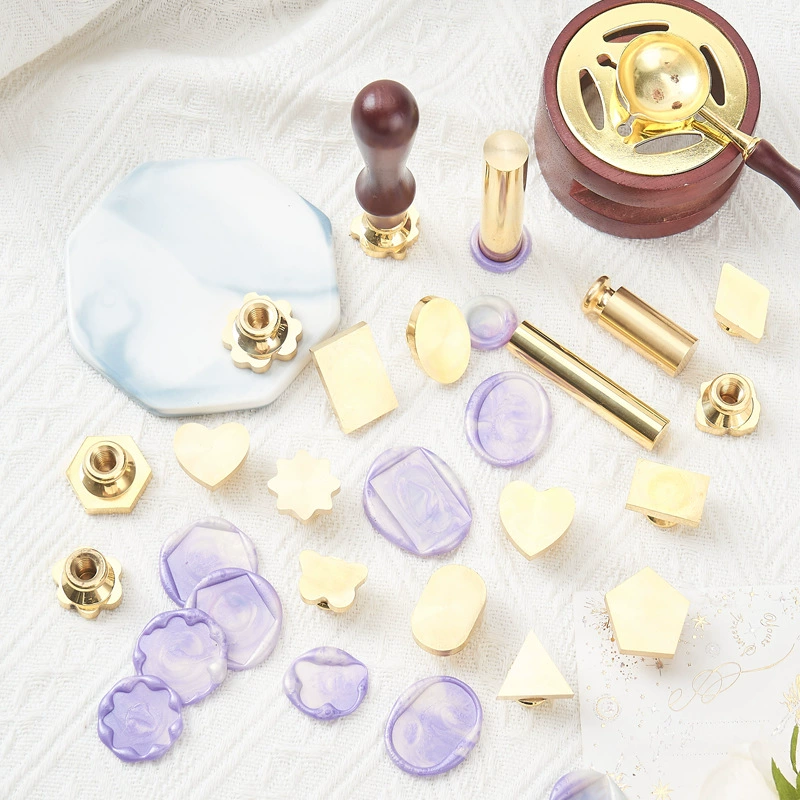 Медная головка для печати восковыми печатями, с возможностью индивидуального дизайна и 3D-рельефом, различные размеры, гладкая поверхность.