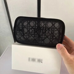 新しいギフト Rongge 化粧品バッグポータブルレース収納袋黒ファッショントイレタリーバッグ収納ハンドヘルド化粧品バッグ