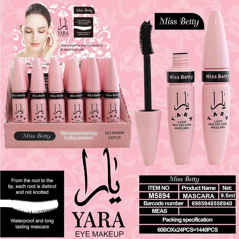 MissBetty nuevo producto de comercio exterior transfronterizo denso curvilineo impermeable mascara delineador de ojos mascara crema image 1