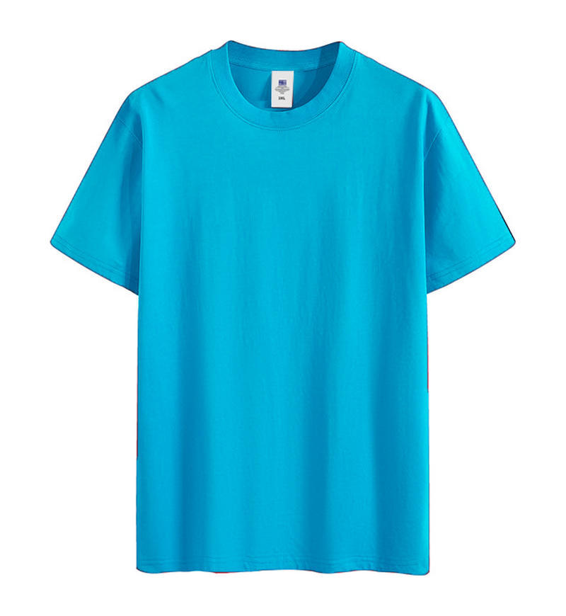 220g algodón peinado Camiseta cuello redondo ropa de trabajo grupo uniforme clase uniforme cultura camisa empresa partido bordado impreso LOGO