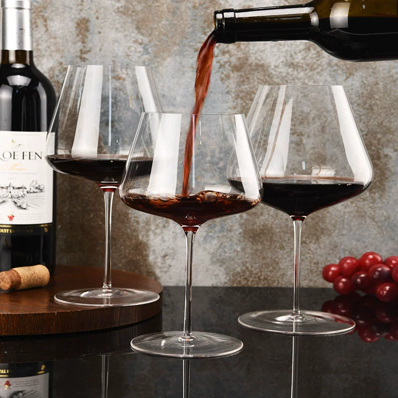 Ultra thin glass crystal wineglass
